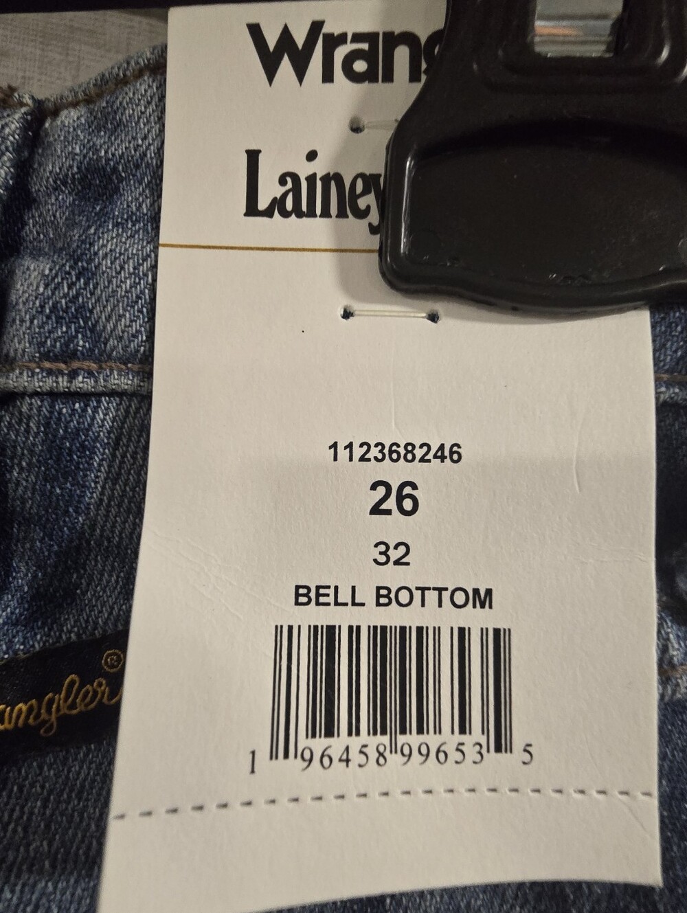 Wrangler x Lainey Wilson Bell Bottom Jeans Size 26x32 Western Graphic Flare-NWT - Picture 5 of 13